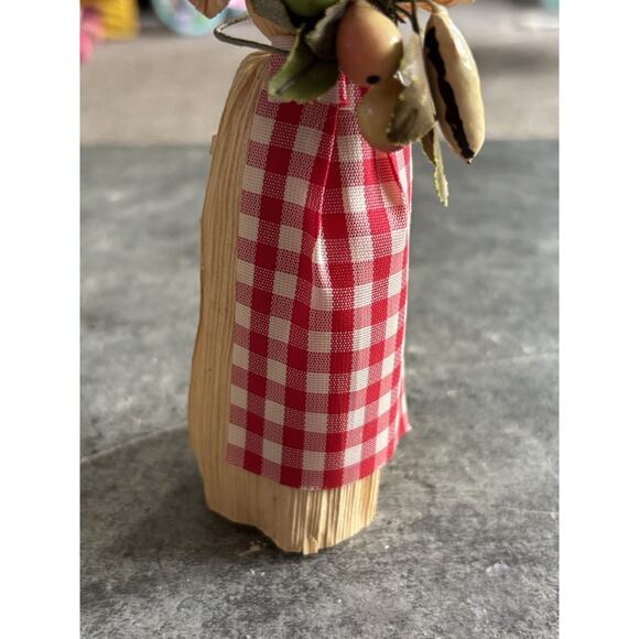 3 Vtg Corn Husk Doll, Folk Art 6” Figures - Picture 8 of 14